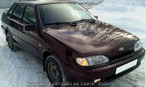 ВАЗ 2115: фото пример цвета Портвейн (192) темно-вишневый металлик