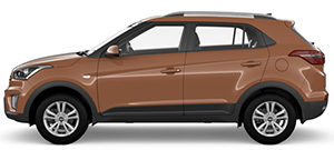 Hyundai Creta Коричневого Ginger цвета