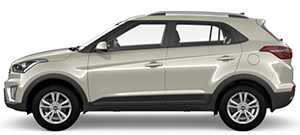 Hyundai Creta светло-серого цвета