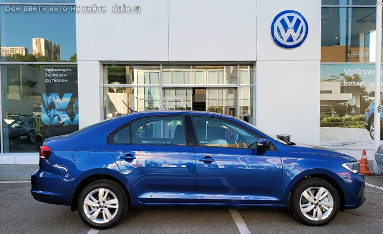 Volkswagen Polo Синего цвета