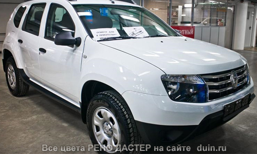 Renault Duster в цвете Белый лед