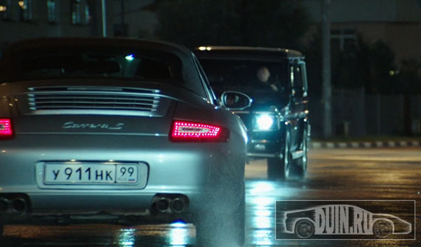 Porsche 911 Carrera и Mercedes Benz Гелентваген AMG сериала Физрук